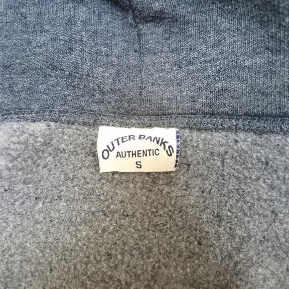 OBX Outerbanks NC Hoodie Jacket Denim Blue - Picture 3 of 3